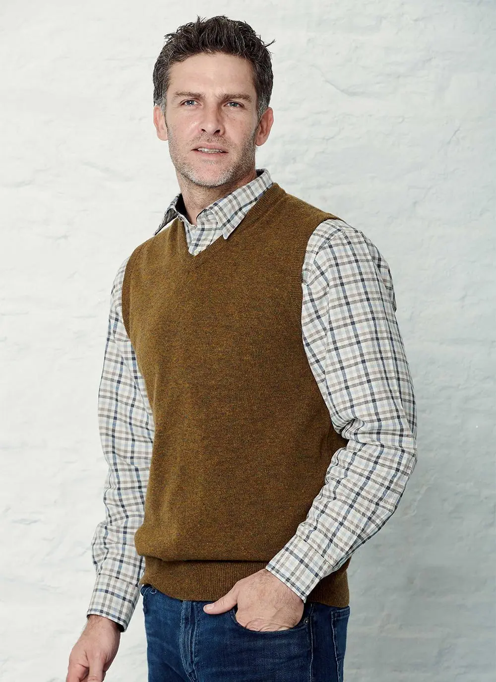 Lambswool Slipover Sweater Vest