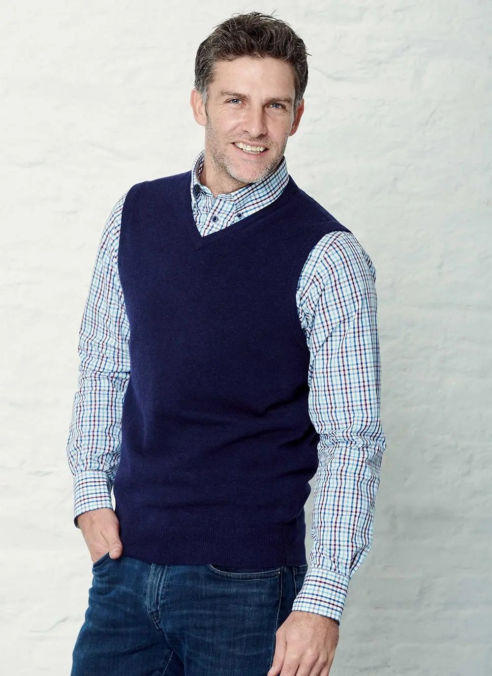 Lambswool Slipover Sweater Vest
