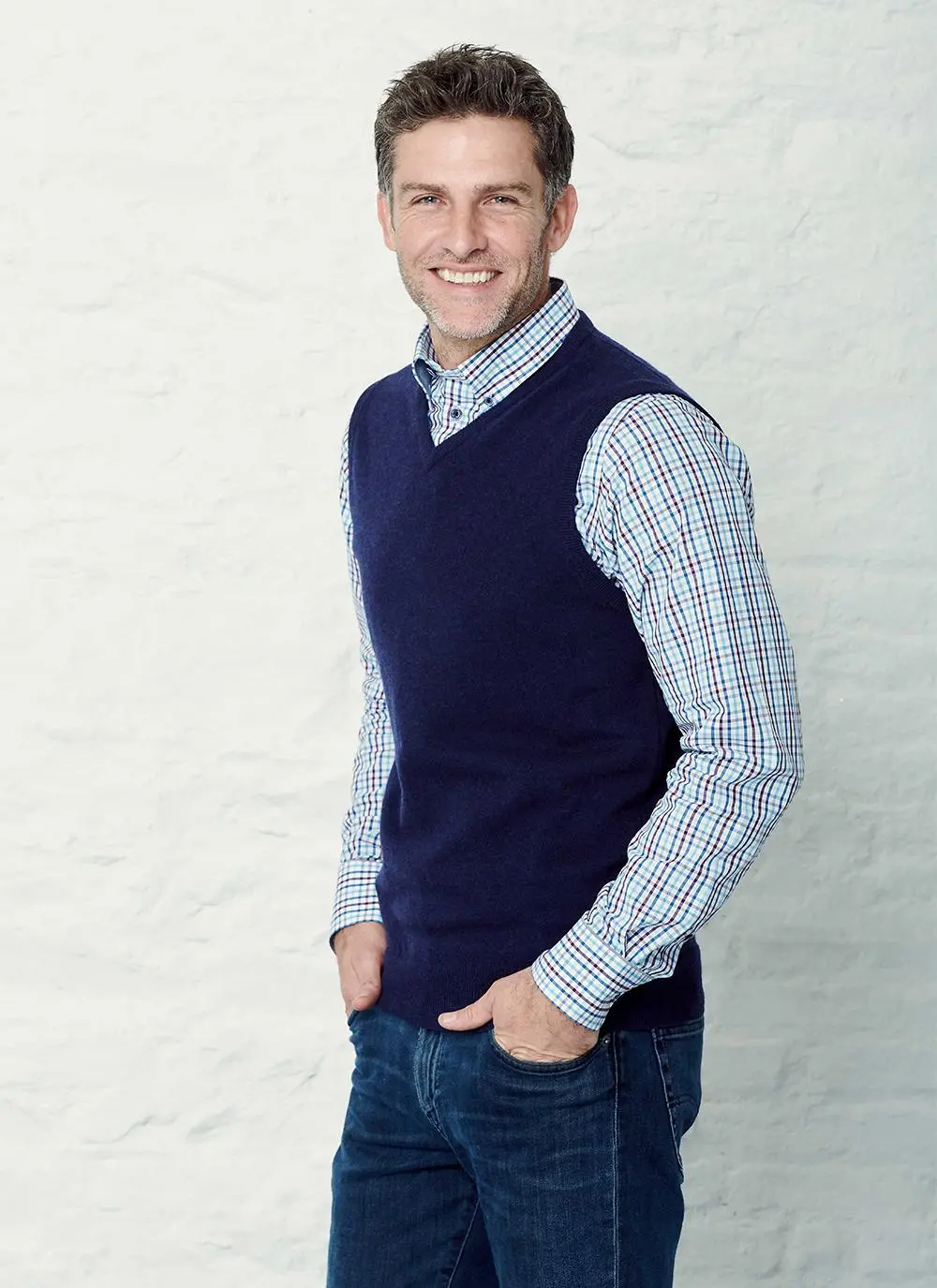 Lambswool Slipover Sweater Vest
