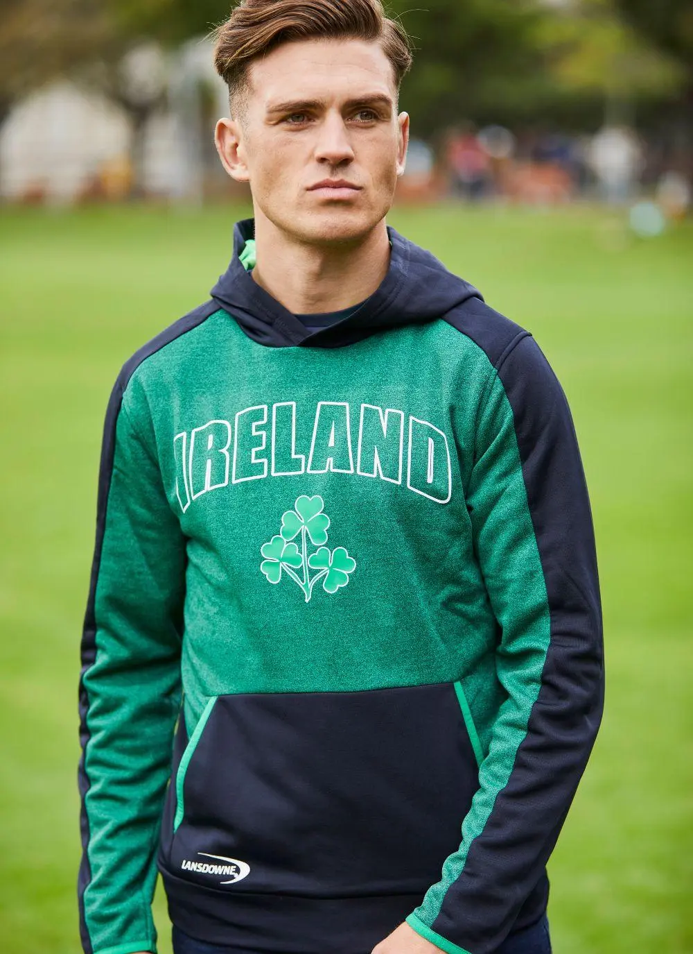 Unisex Lansdowne Triple Shamrock Ireland Performance Hoodie