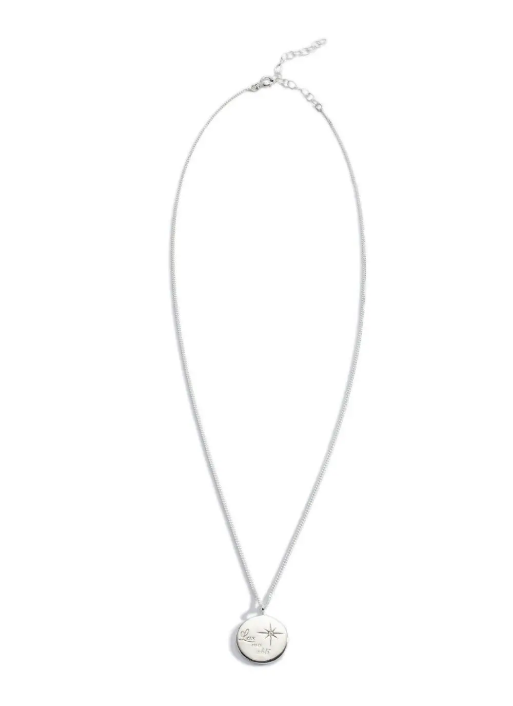 Sterling Silver Light My Way Large Diamond Pendant