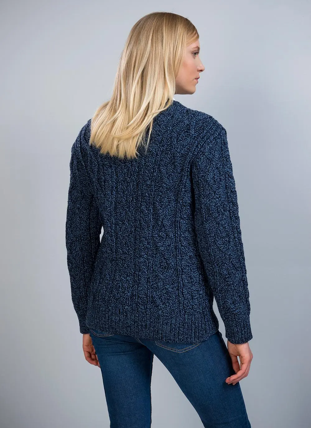 Lily Crewneck Aran Sweater