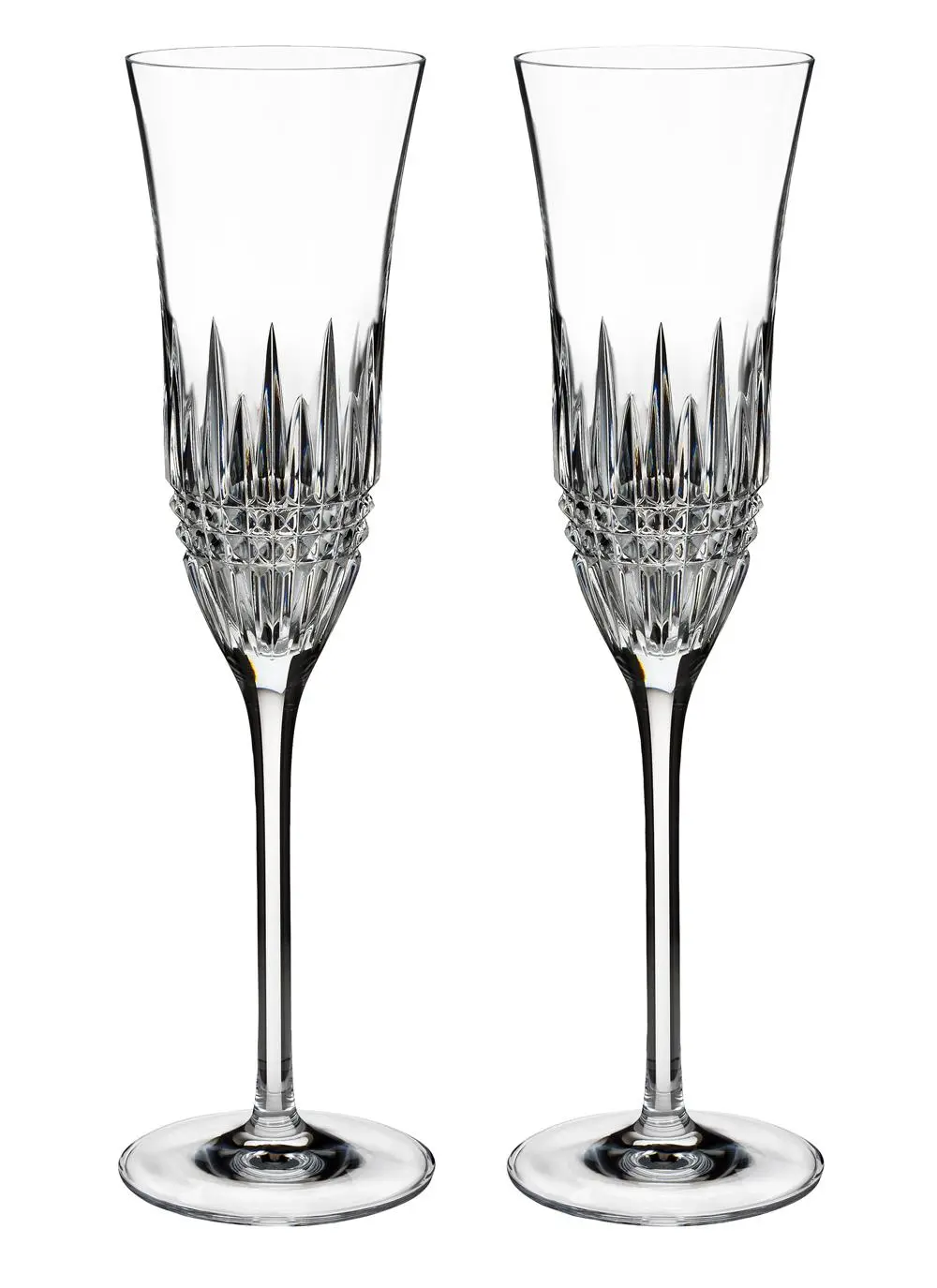 Waterford Crystal Lismore Diamond Essence Champagne Flute Set of 2