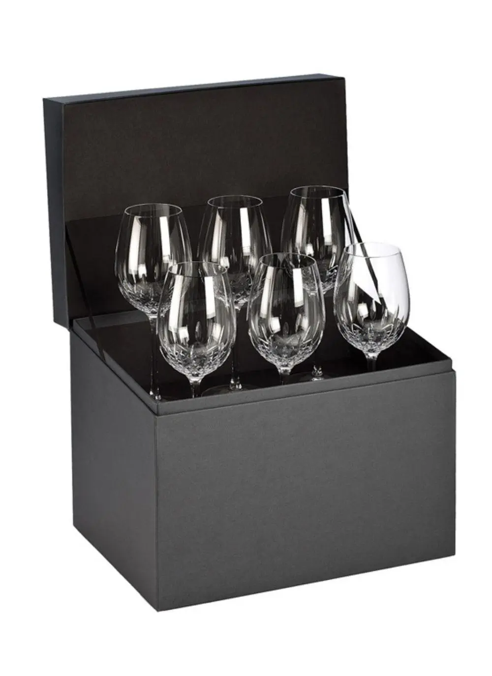 Waterford Crystal Lismore Essence Red Wine Goblets Set of 6 