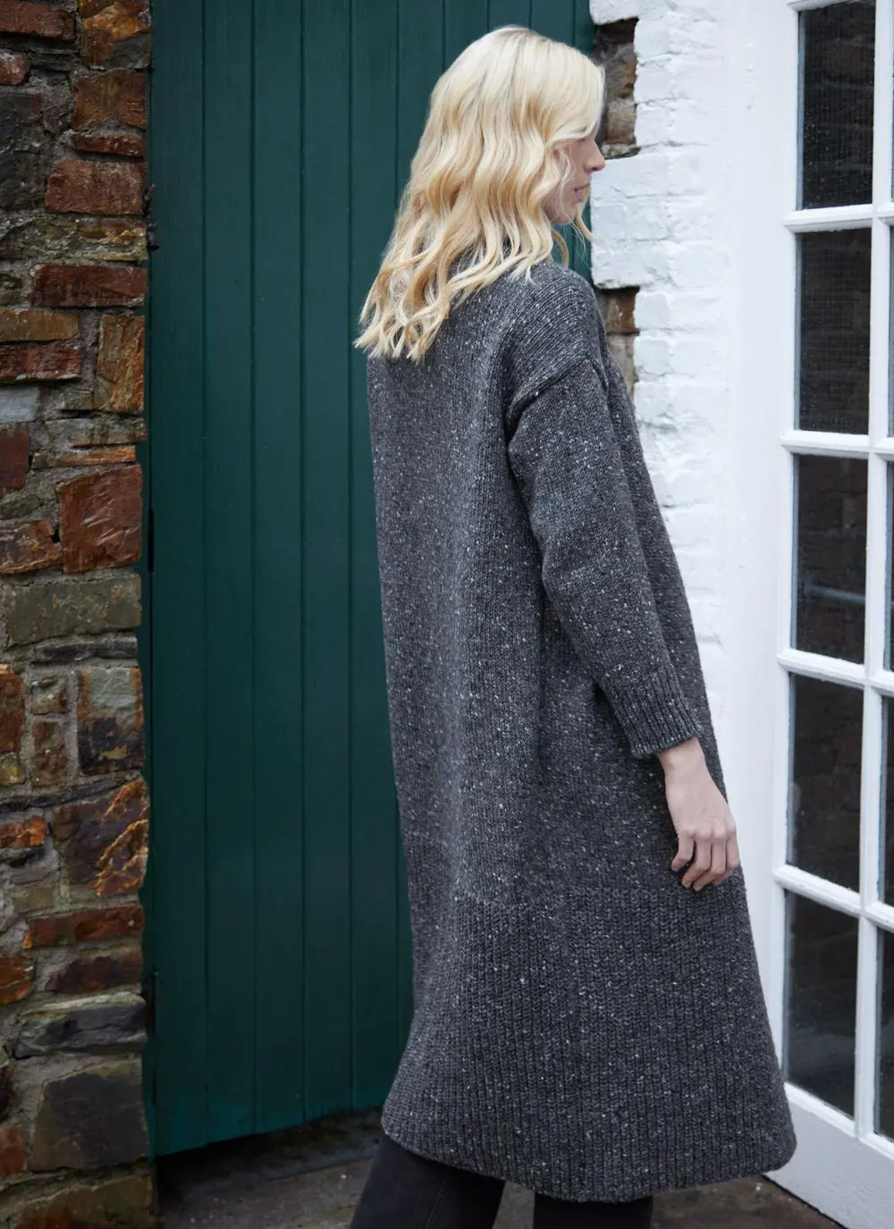 Killaloe Longline Tweed Cardigan 
