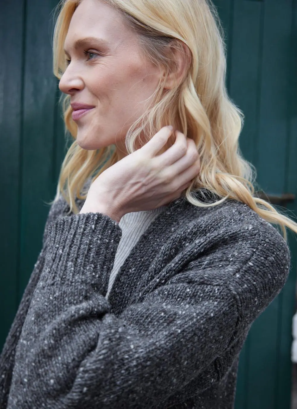 Killaloe Longline Tweed Cardigan 