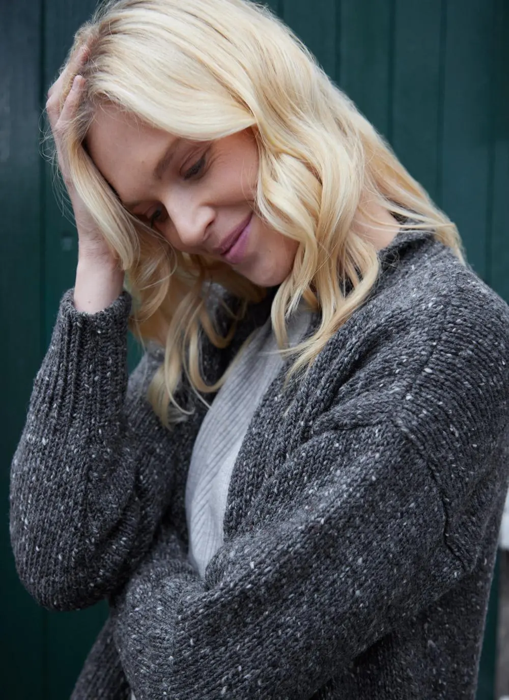 Killaloe Longline Tweed Cardigan 