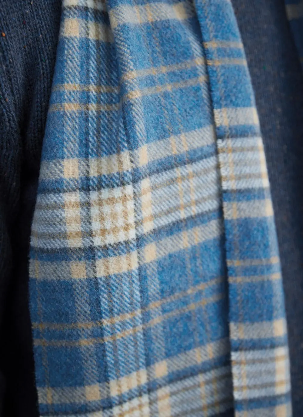 Long Lambswool Fringed Scarf