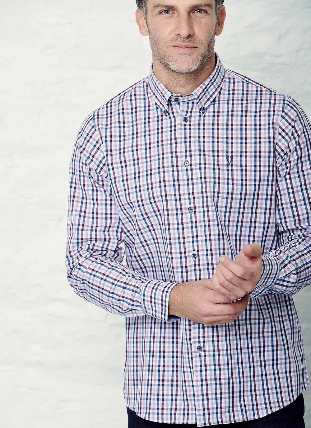 Long Sleeve Peach Cotton Shirt