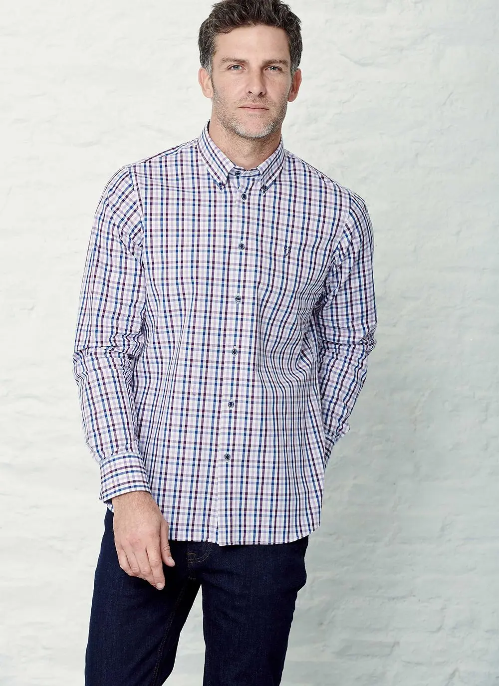 Long Sleeve Peach Cotton Shirt