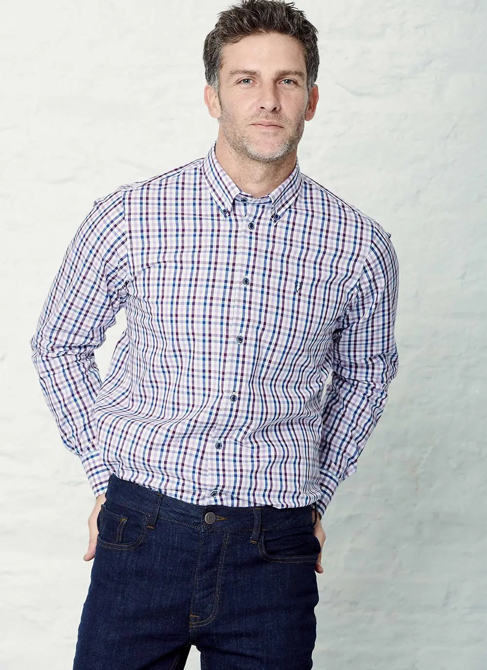 Long Sleeve Peach Cotton Shirt