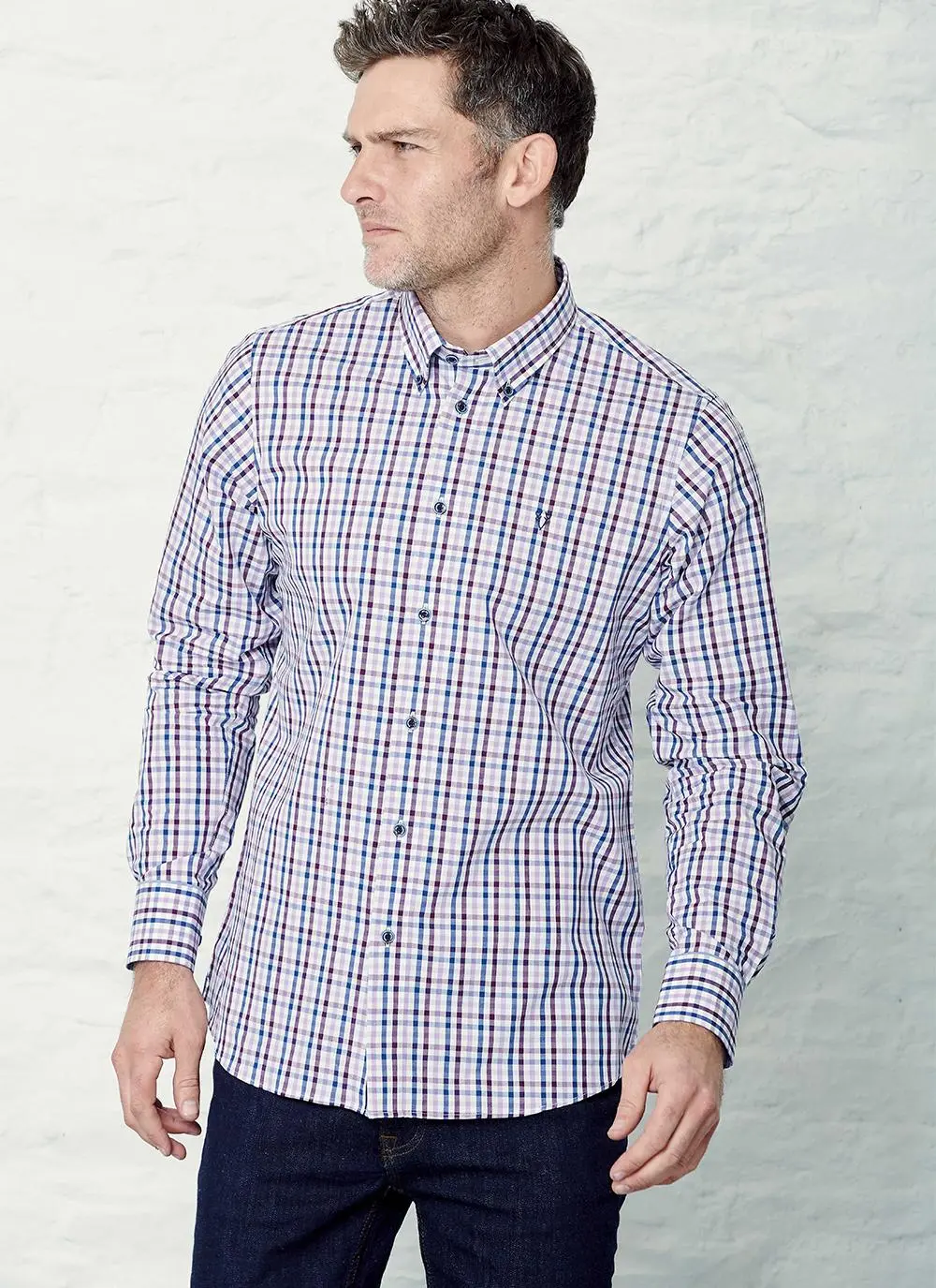 Long Sleeve Peach Cotton Shirt