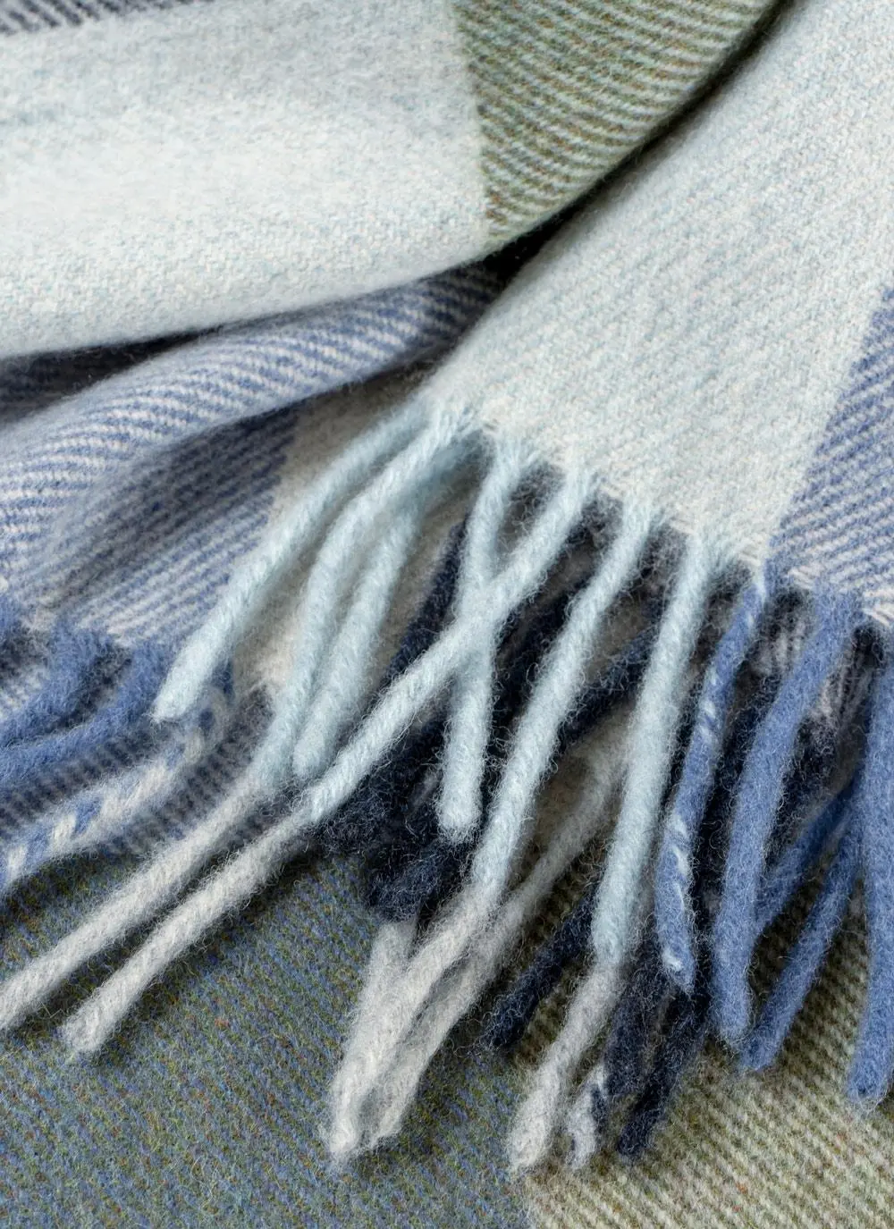 Lough Leane Check Lambswool Throw