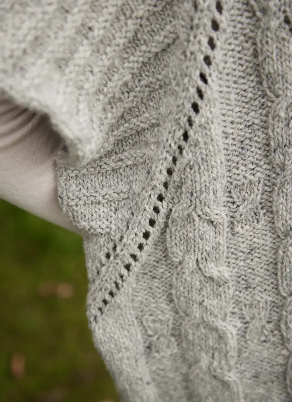 Alpaca Cable Poncho