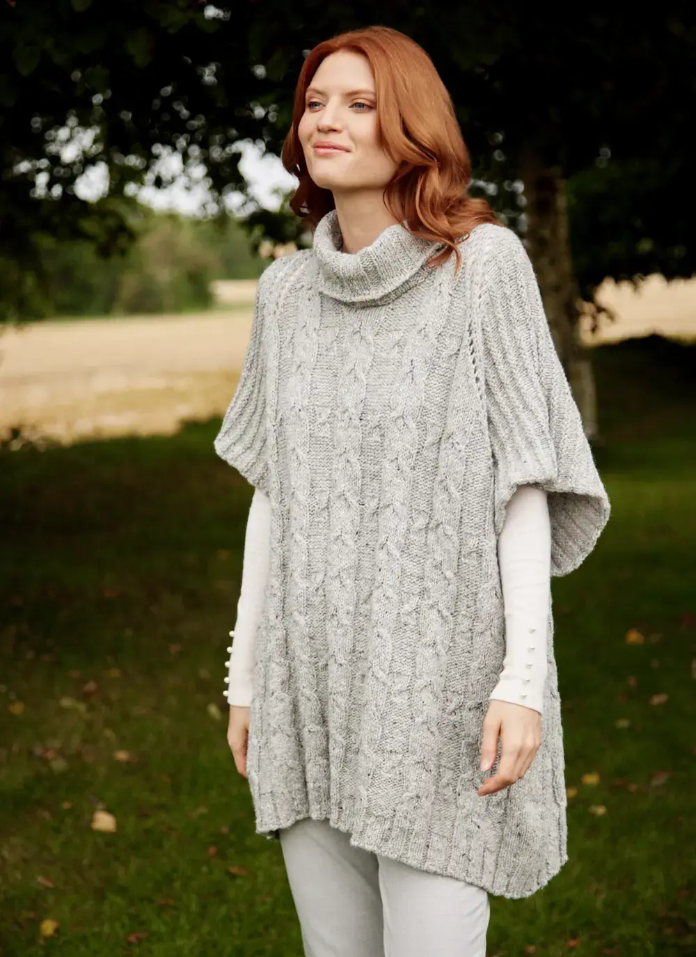 Alpaca Cable Poncho