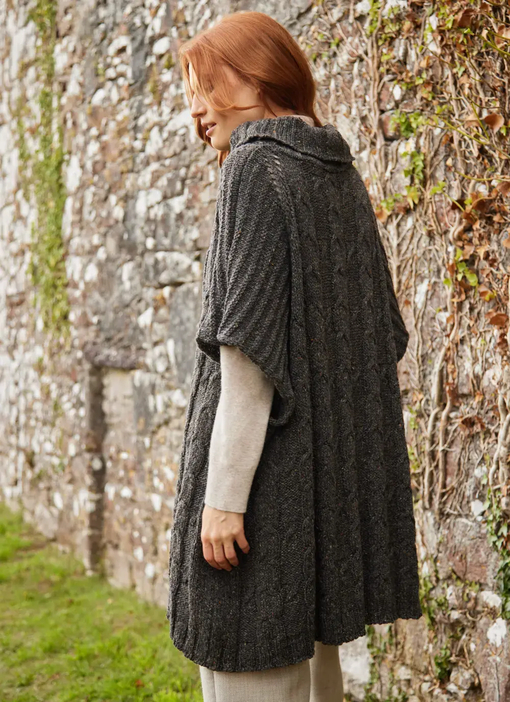 Alpaca Cable Poncho