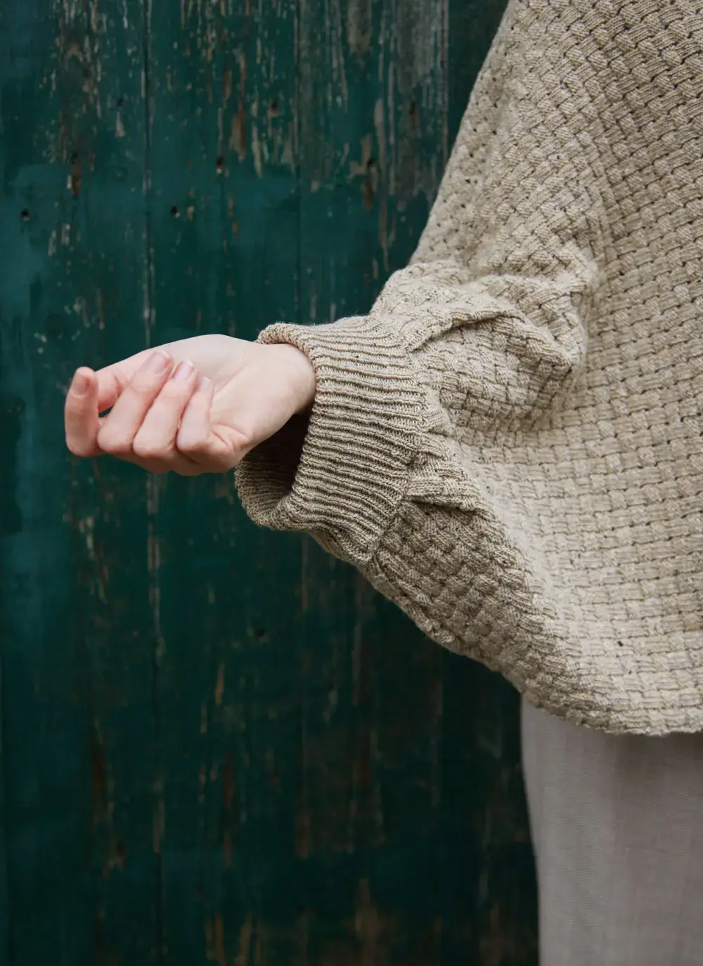 Merino Basketweave Poncho