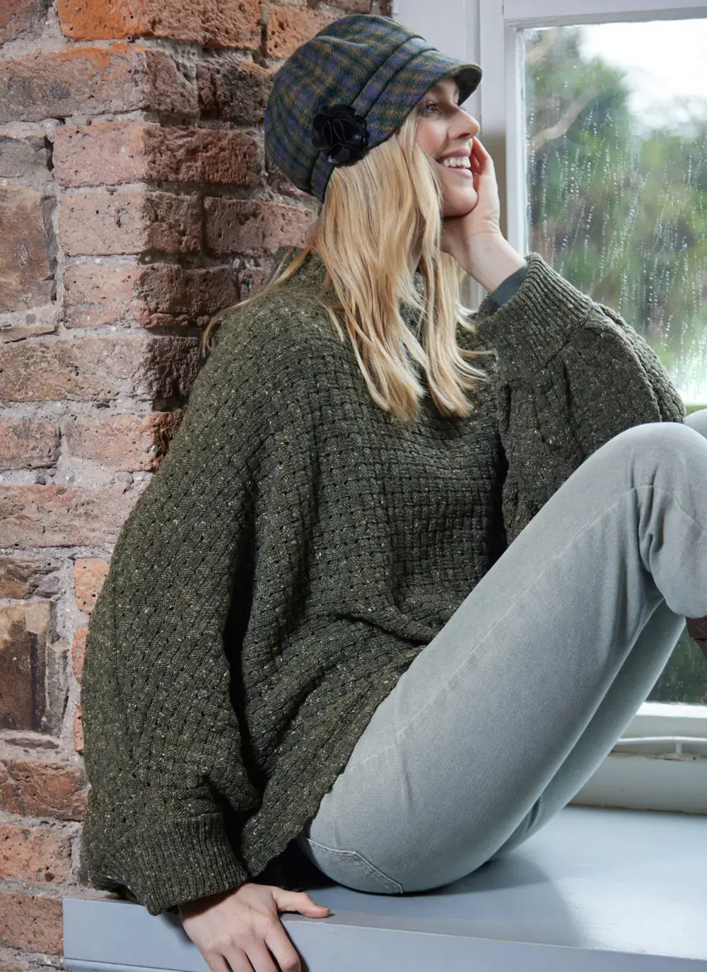 Merino Basketweave Poncho