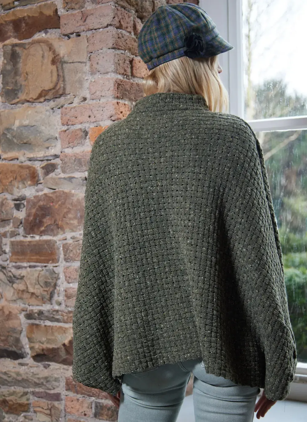 Merino Basketweave Poncho