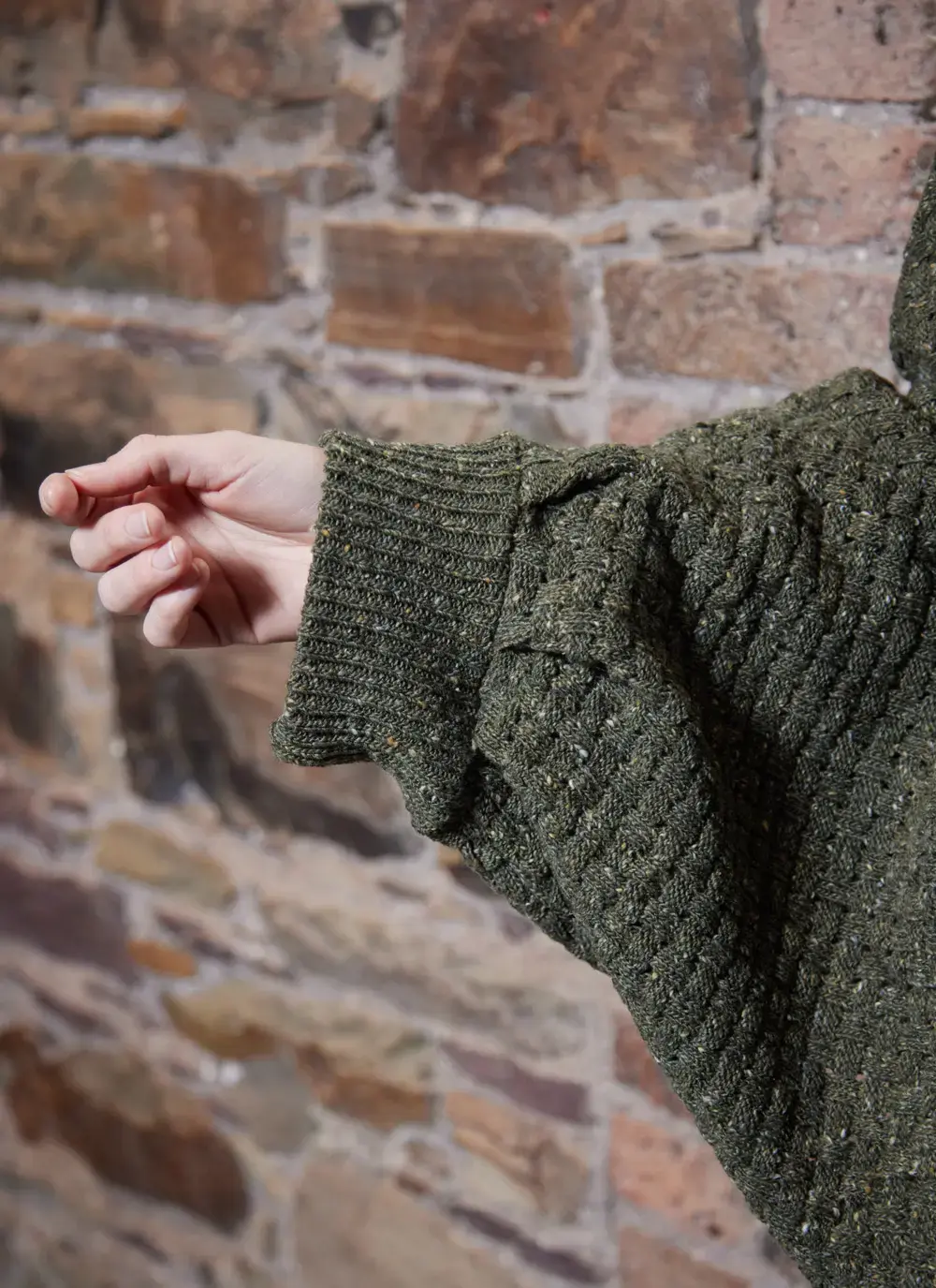 Merino Basketweave Poncho