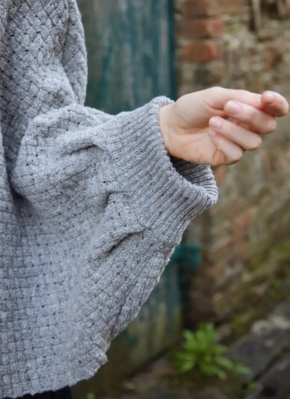 Merino Basketweave Poncho