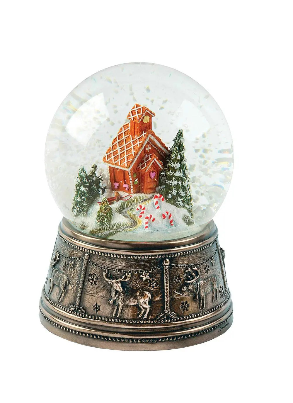 Genesis Gingerbread House Snow Globe