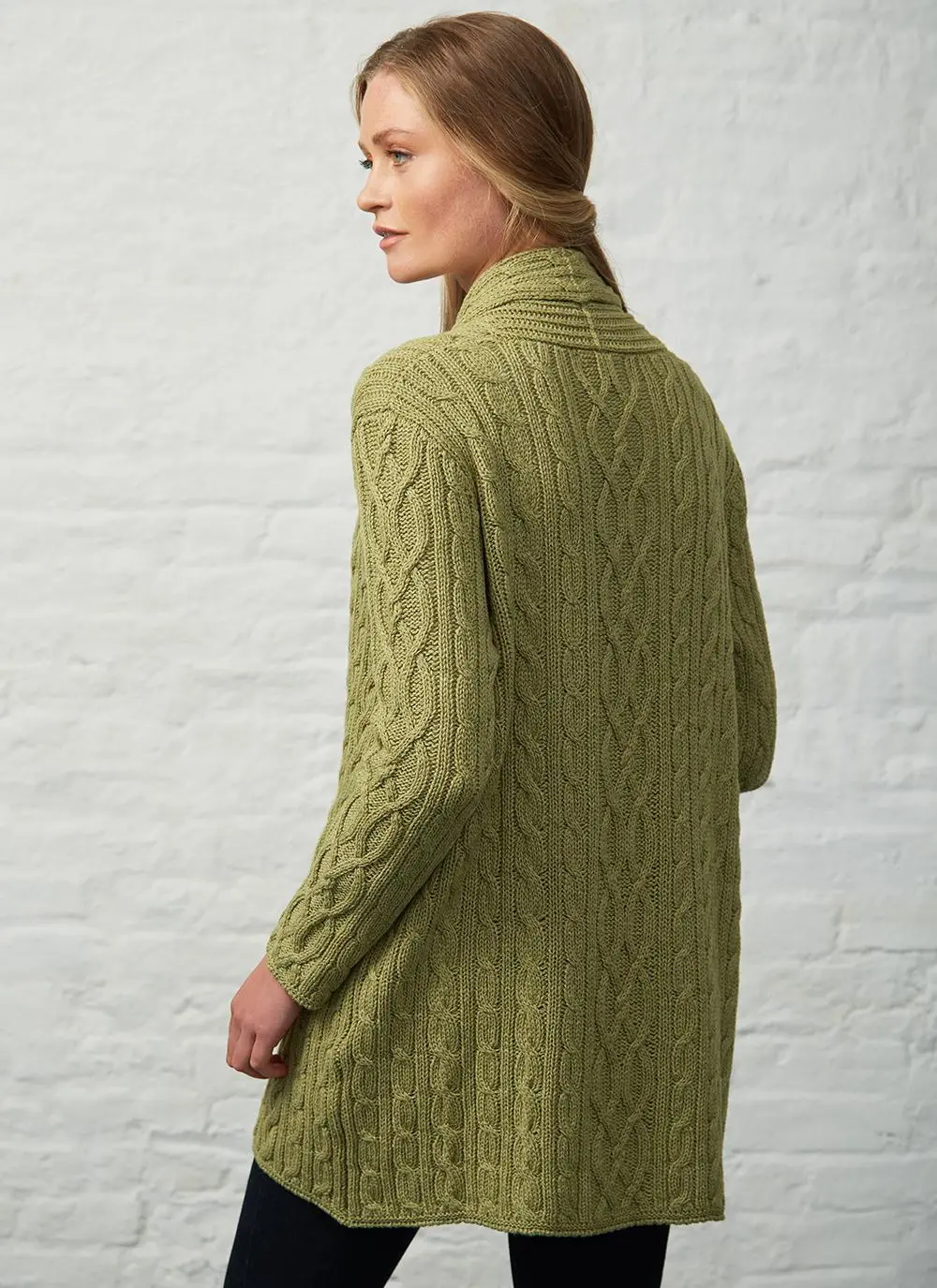 Mairead Lambswool & Cotton Cable Cardigan
