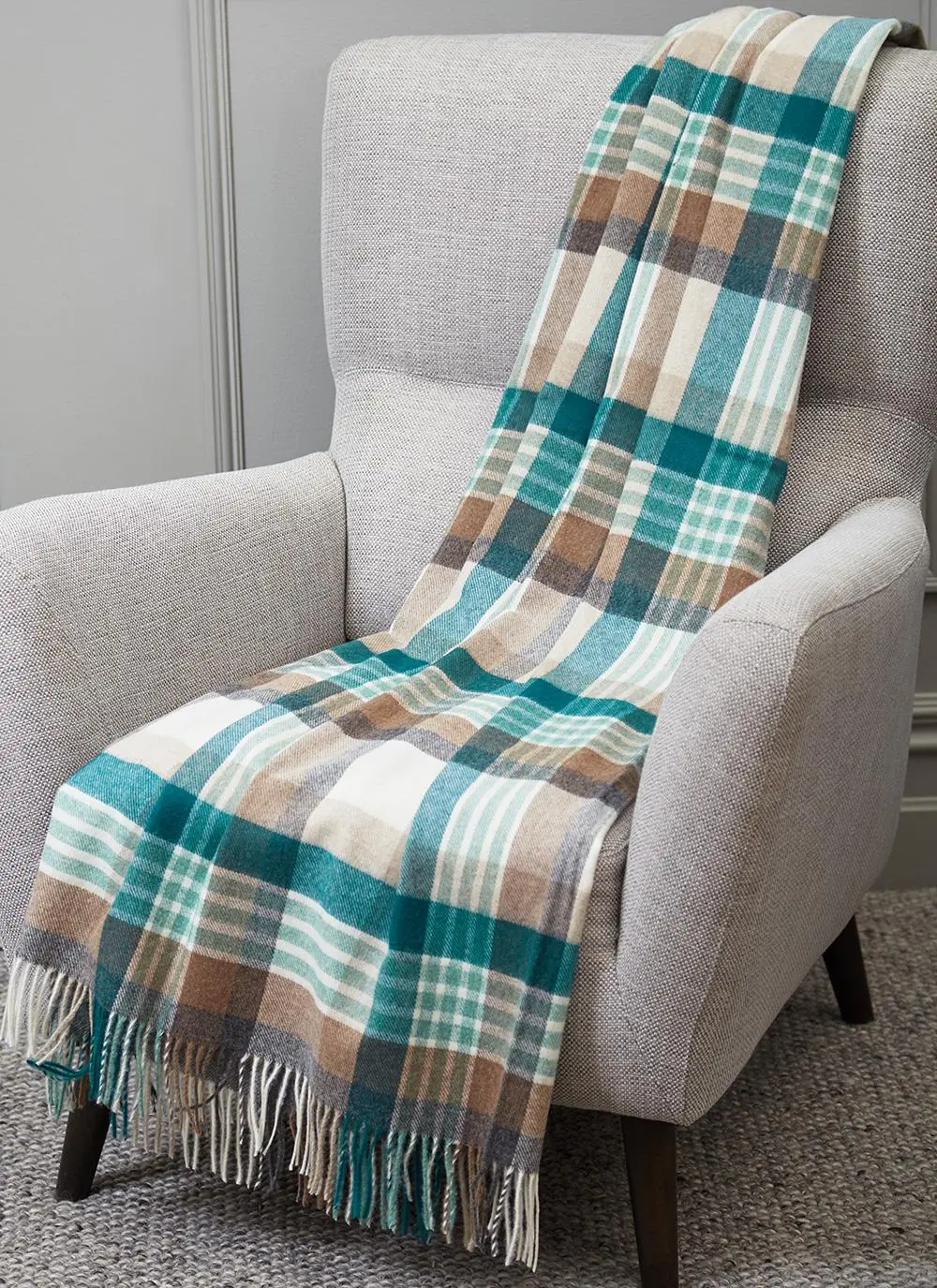 Melbourne Eucalyptus Lambswool Throw
