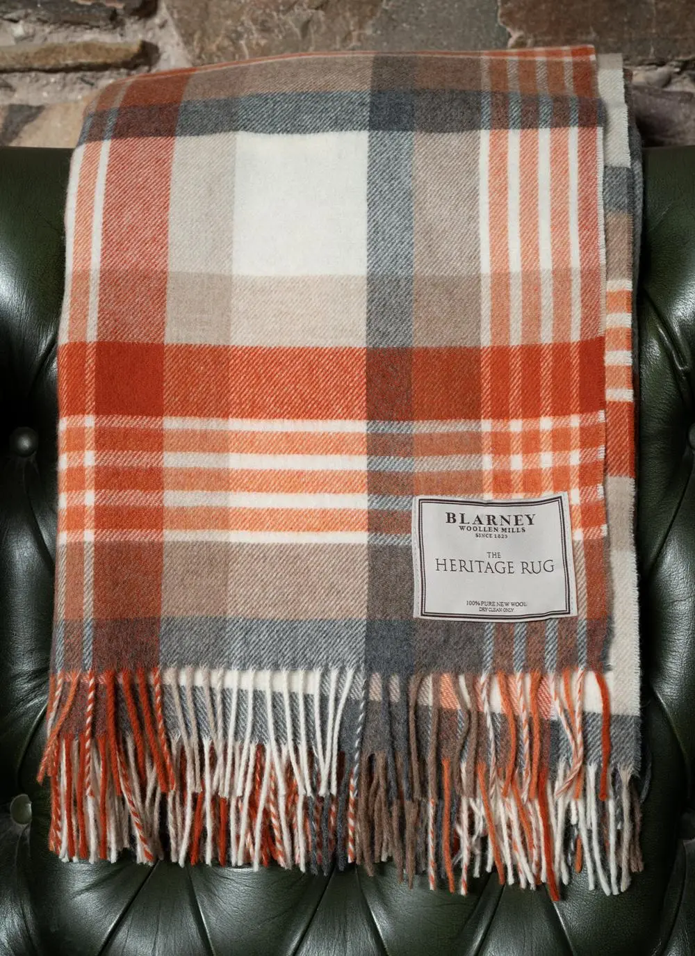 Melbourne Saffron Lambswool Throw