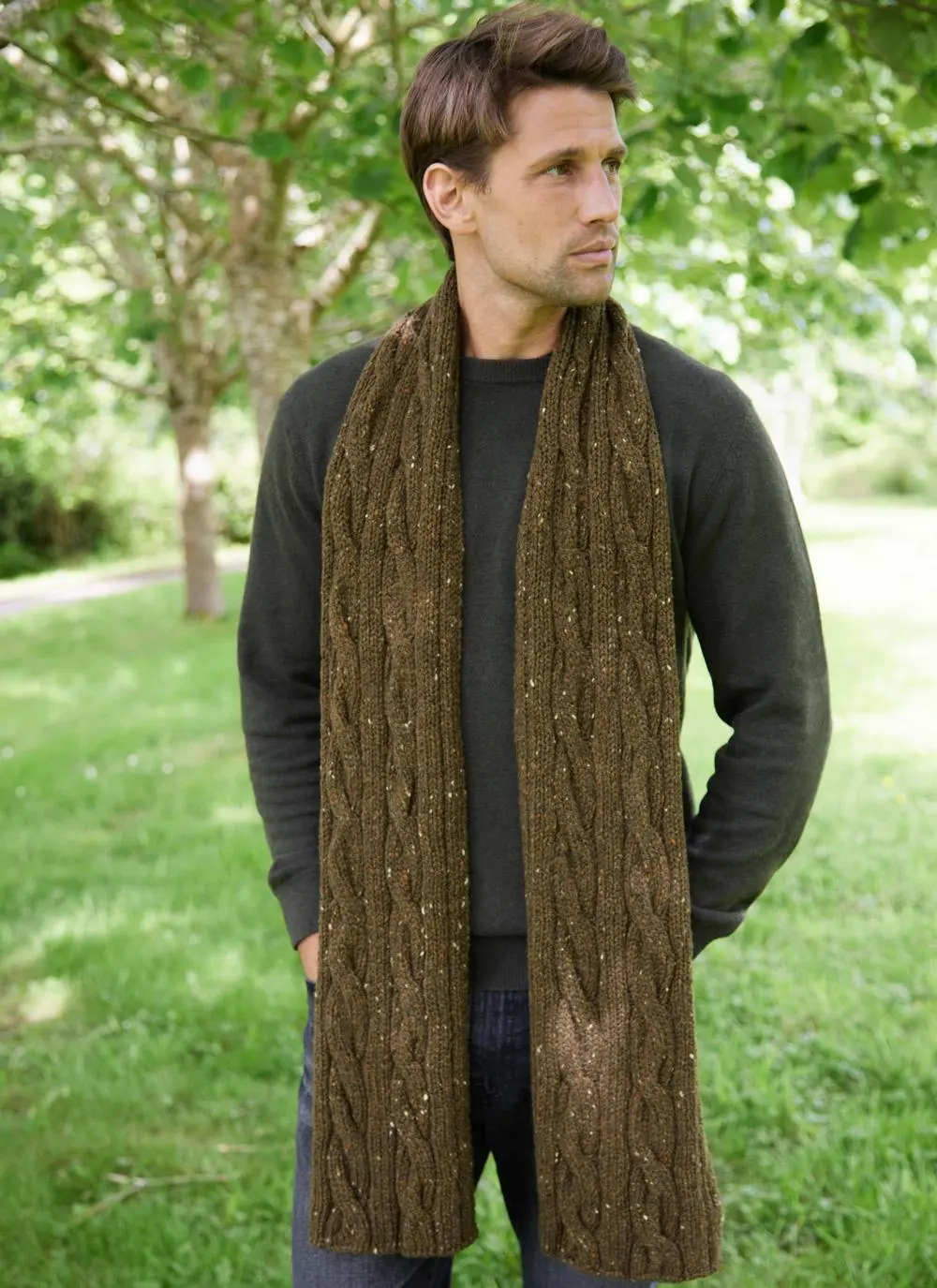 Men's Winter Hat and Scarf Knitting Pattern