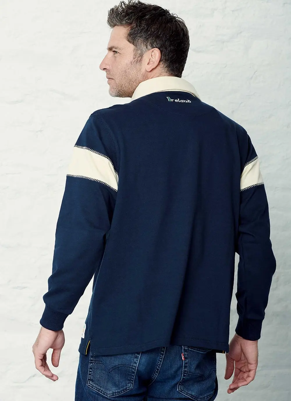 Men's Ireland Crest Long Sleeve Rugby Shirt