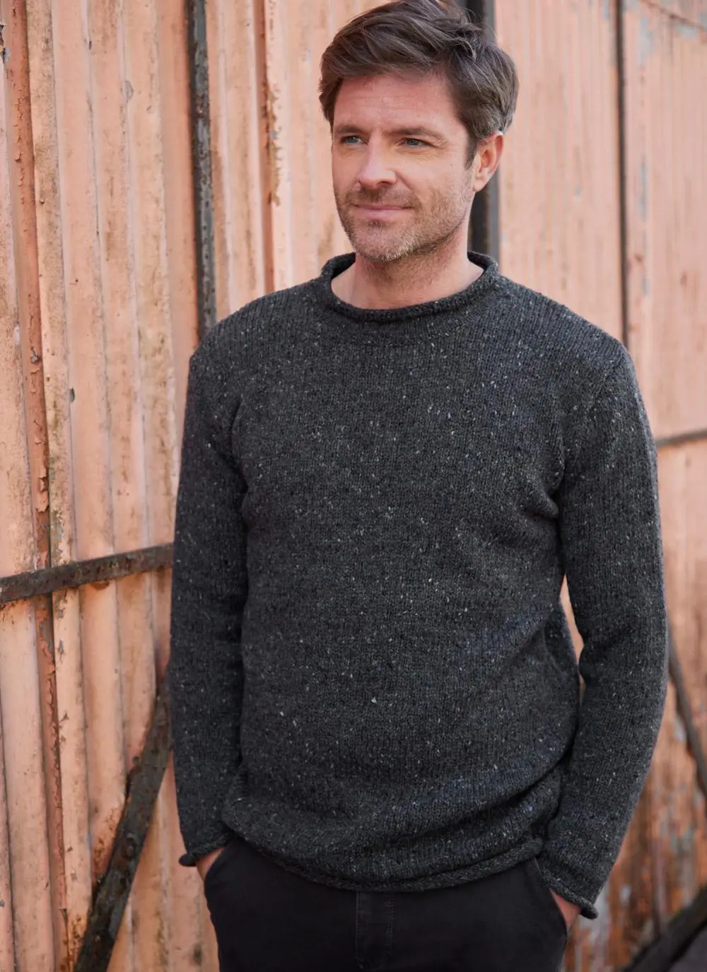 Alpaca Fleck Roll Neck Sweater