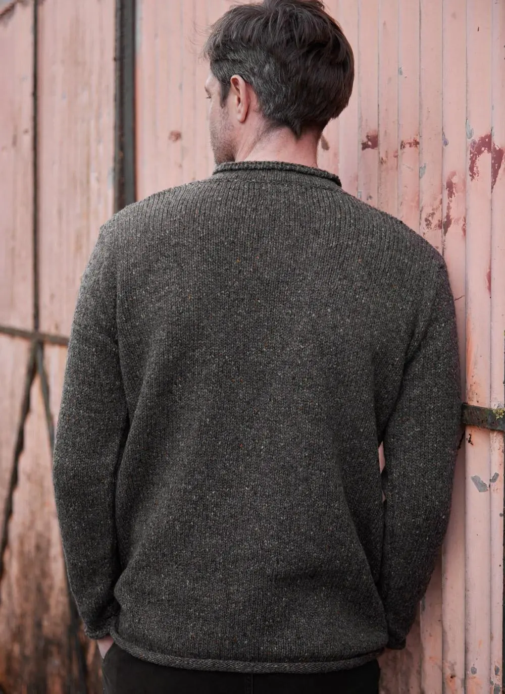 Alpaca Fleck Roll Neck Sweater