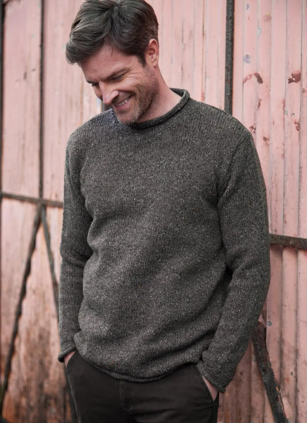Alpaca Fleck Roll Neck Sweater