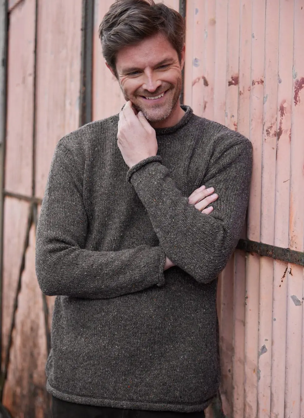 Alpaca Fleck Roll Neck Sweater