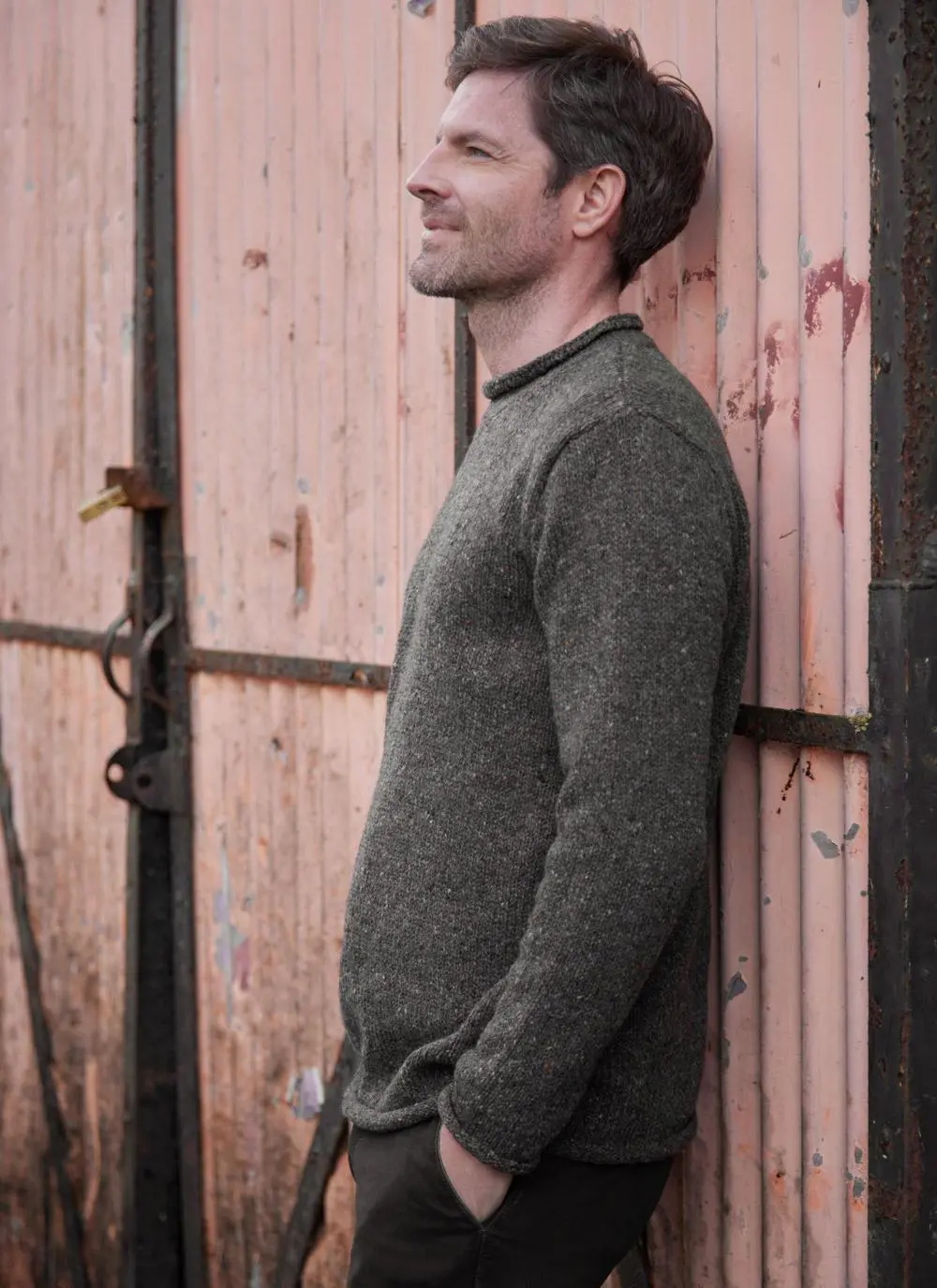 Alpaca Fleck Roll Neck Sweater