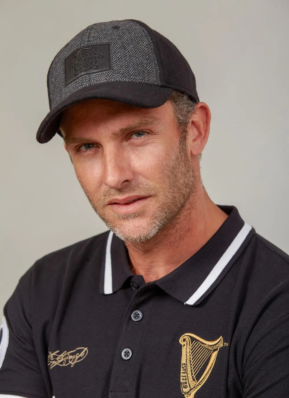 Men's Black Tweed Celtic Baseball Cap