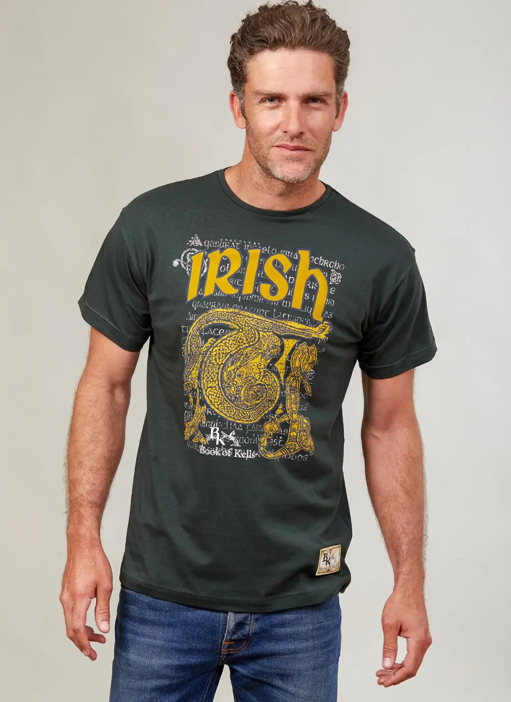 Men's Book of Kells Green T-Shirt