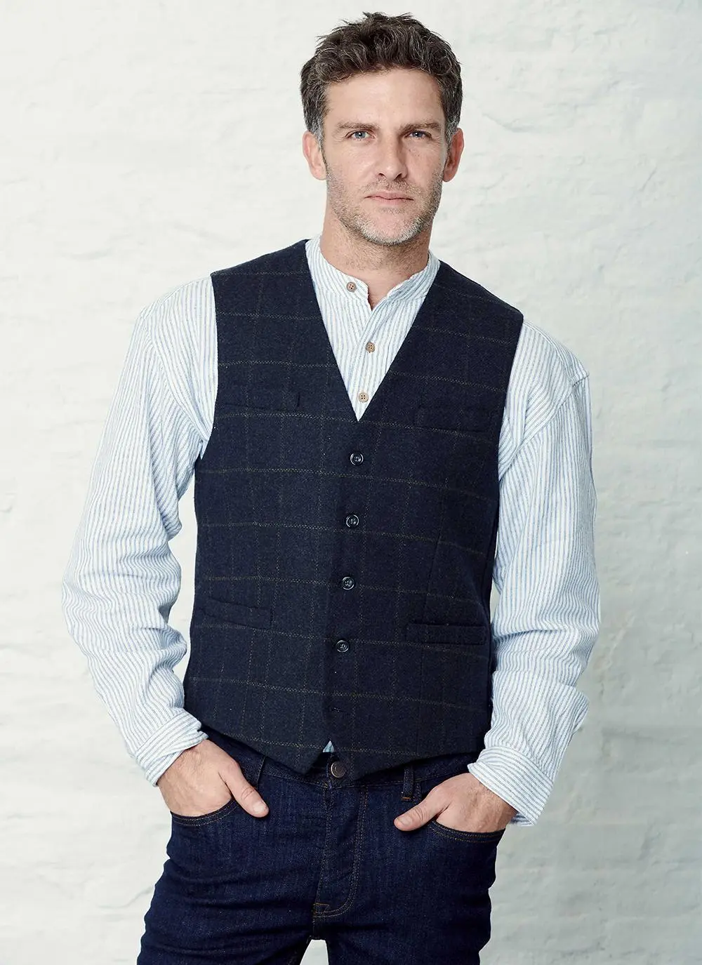 Men's Overcheck Waistcoat