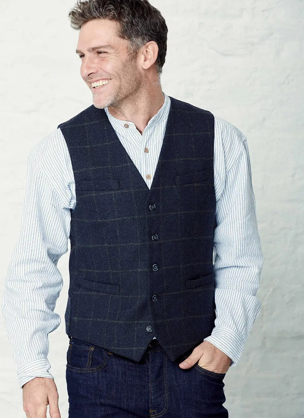 Men's Overcheck Waistcoat
