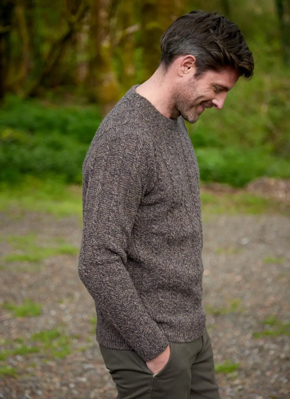 Sudberry Crew Neck Cable Sweater