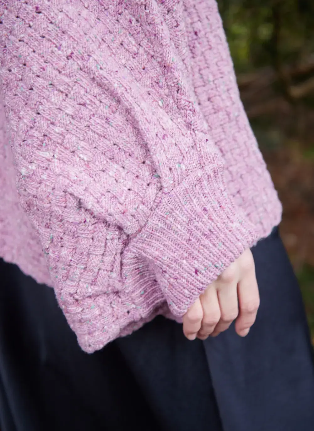 Merino Basketweave Poncho