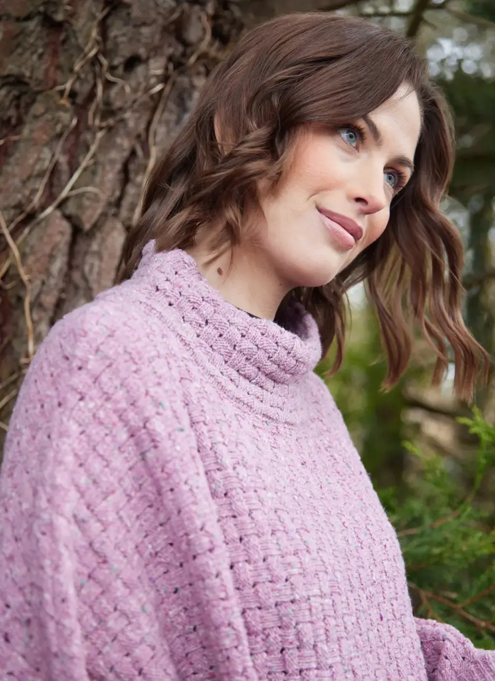 Merino Basketweave Poncho