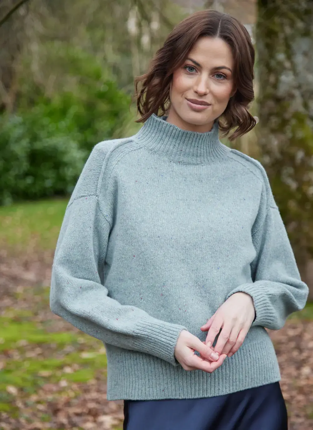 Mia Wool Cashmere Turtleneck Sweater