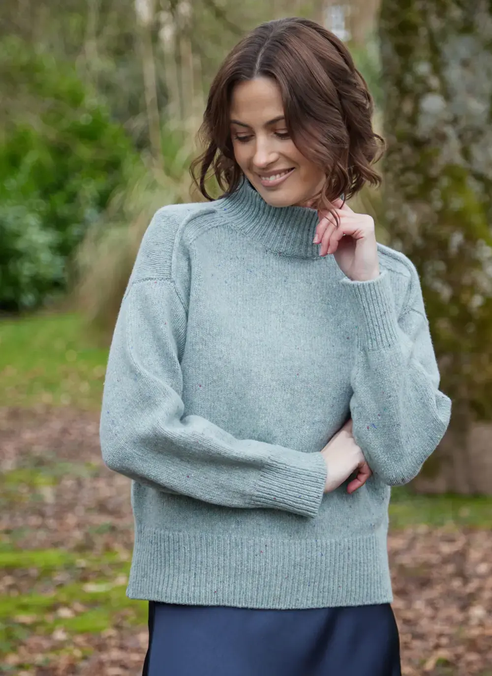 Mia Wool Cashmere Turtleneck Sweater