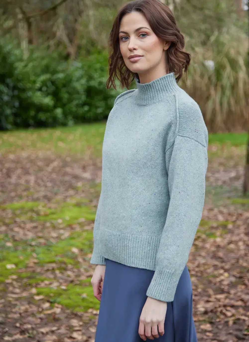 Mia Wool Cashmere Turtleneck Sweater