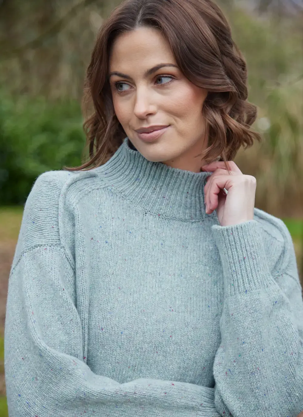 Mia Wool Cashmere Turtleneck Sweater