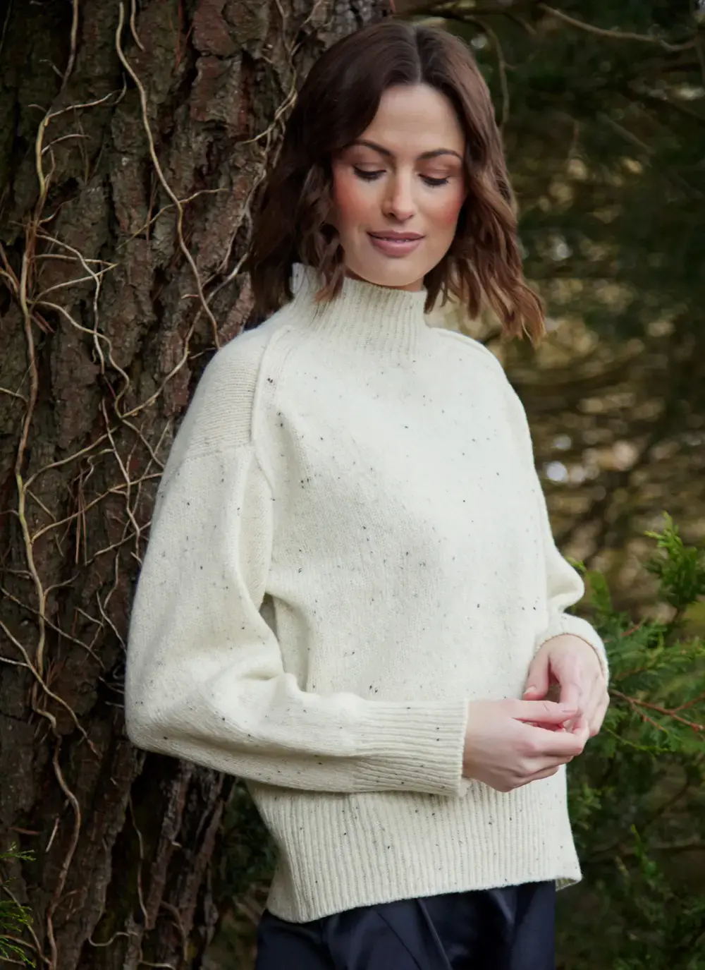 Mia Wool Cashmere Turtleneck Sweater