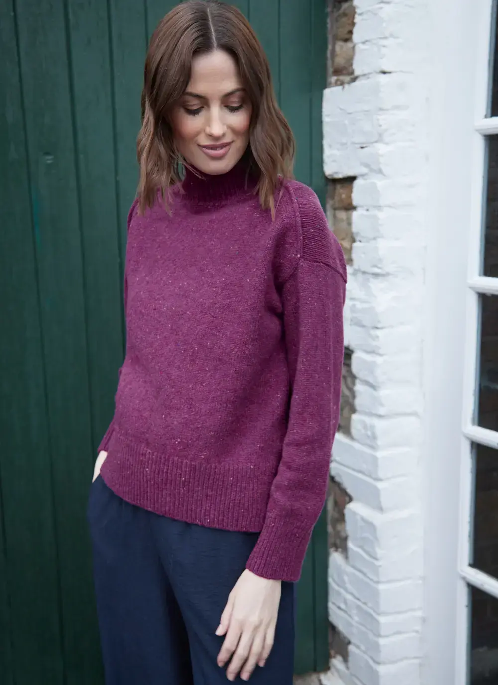 Mia Wool Cashmere Turtleneck Sweater