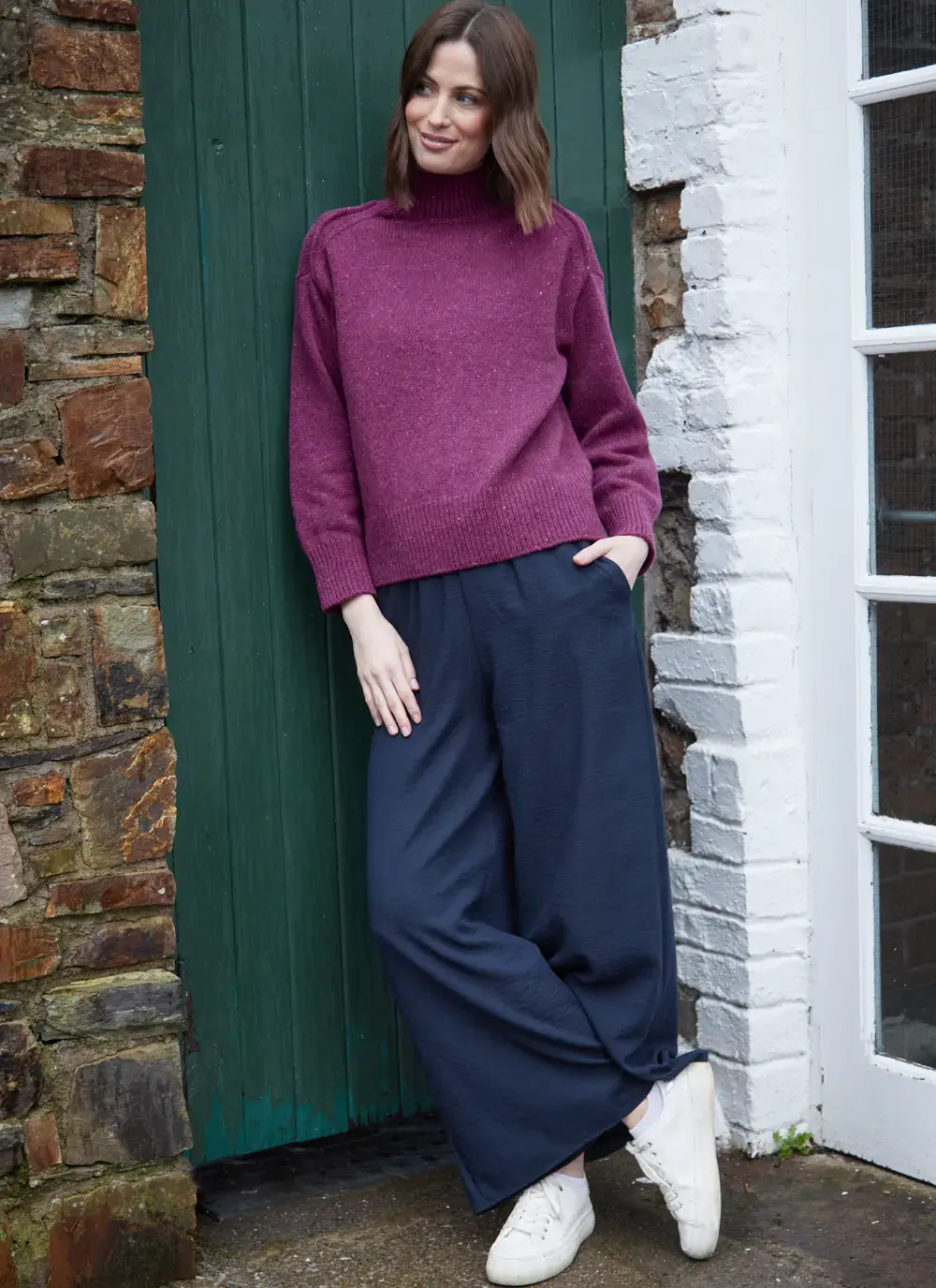 Mia Wool Cashmere Turtleneck Sweater
